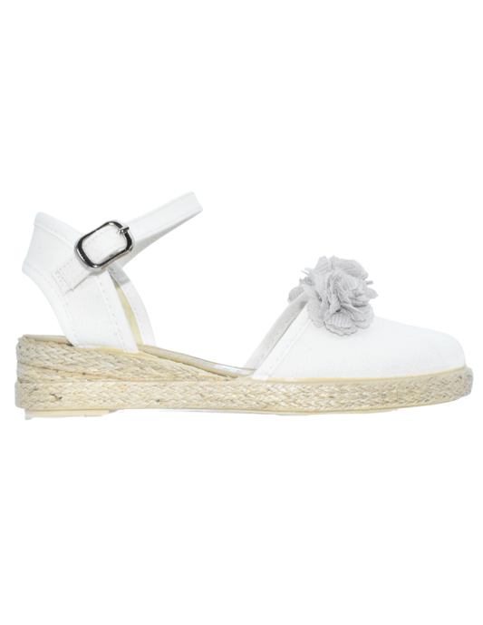 Zapato Pekis Valenciana Cuña linus Beige para Niña