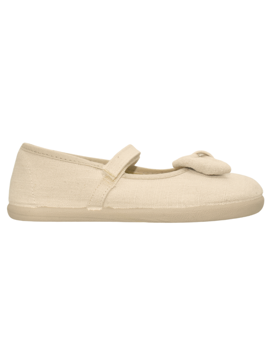 Zapato de Salón Pekis Grises con Moño para Niña