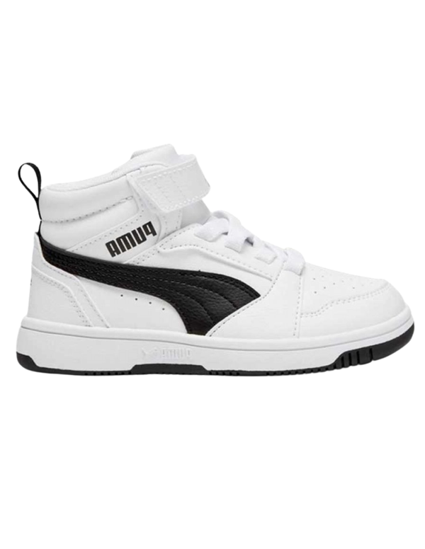Tenis Puma Rebound V6 Mid AC+ PS Blancos para Niño