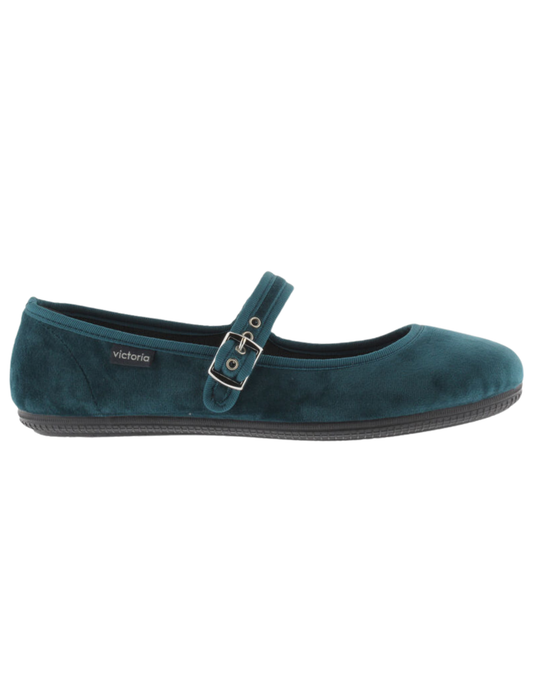 Balerina Victoria Royal Terciopelo con Hebilla para Niña