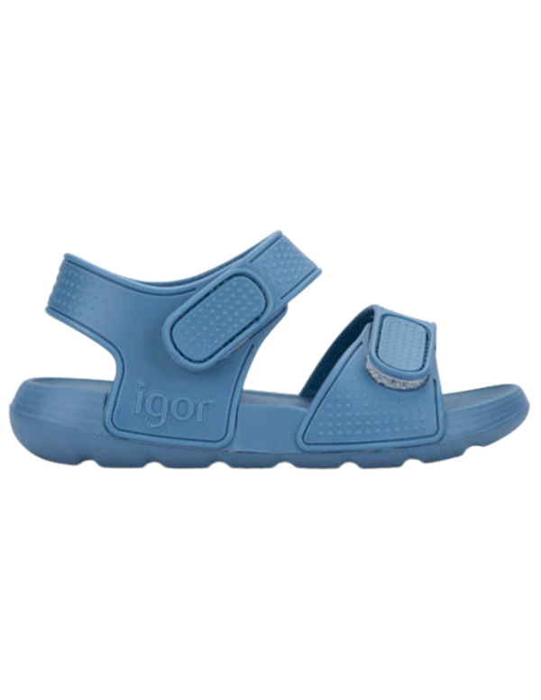 Sandalia Igor con Dos Velcros Azul para Niño