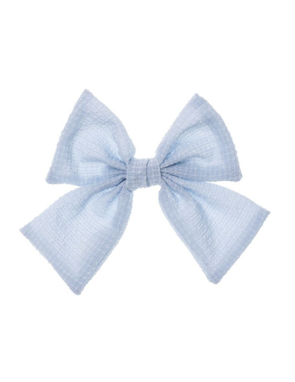 Moño Siena XL Tela Javea Clip Pato Azules