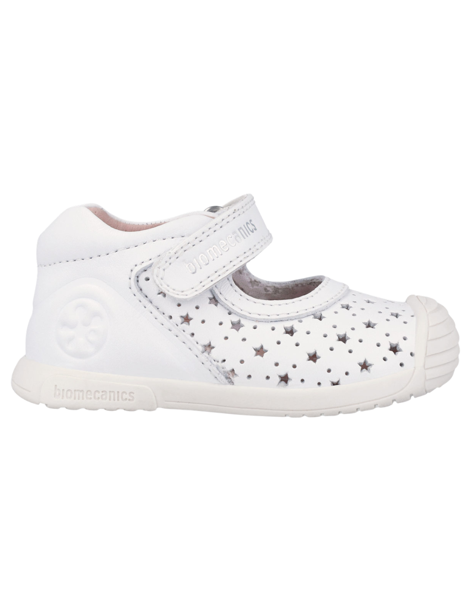 Zapato Biomecanics Blanco Calado de Mercedes para Bebé