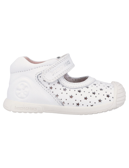 Zapato Biomecanics Blanco Calado de Mercedes para Bebé
