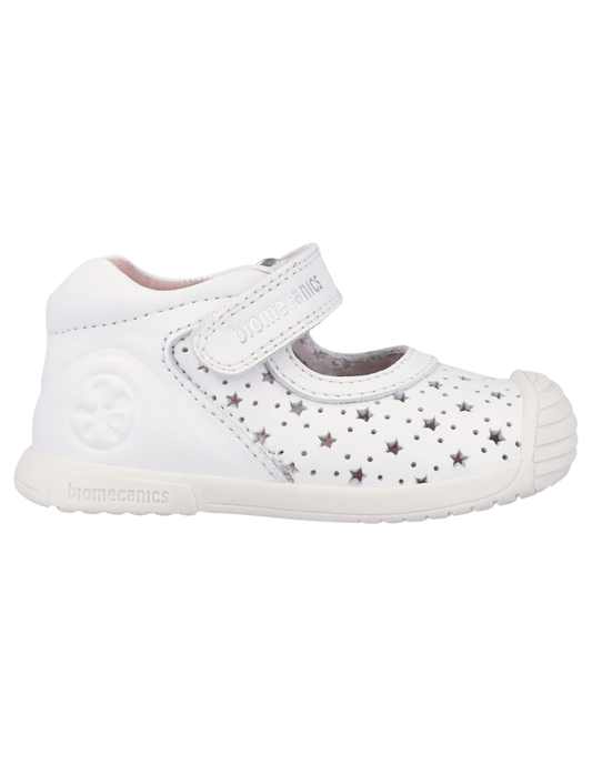 Zapato Biomecanics Blanco Calado de Mercedes para Bebe