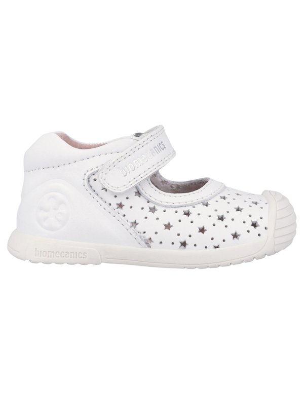 Zapato Biomecanics Blanco Calado de Mercedes para Bebé