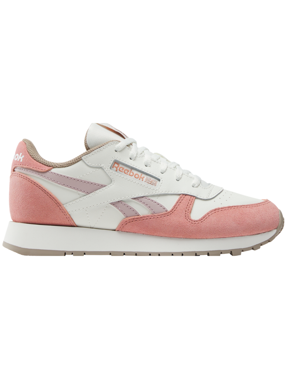 Tenis Reebok Classic Leather Rosas para Niña