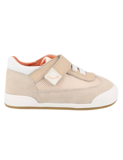 Zapato Blanditos Barefoot Agujeta Resorte Beige para Niño