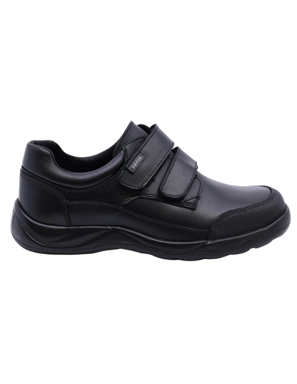 Zapato Coqueta Escolar Dos Velcros Puntera Negros para Niño
