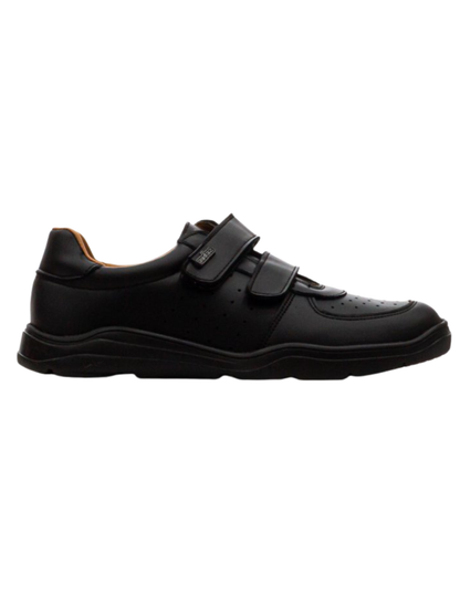 Zapato Coqueta Escolar Dos Velcros Negros para Niño