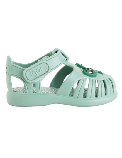 Sandalia Igor Croco Con Velcro Matchas Para Niño