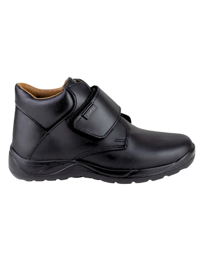 Bota Coqueta Escolar Con Velcro Negros para Niño