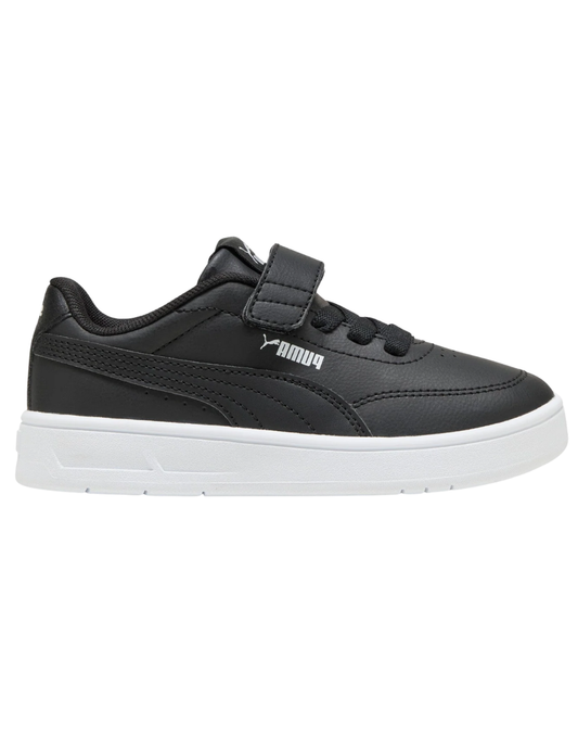 Tenis Puma Court Classic Clean Ac+ Ps Negros para Niña
