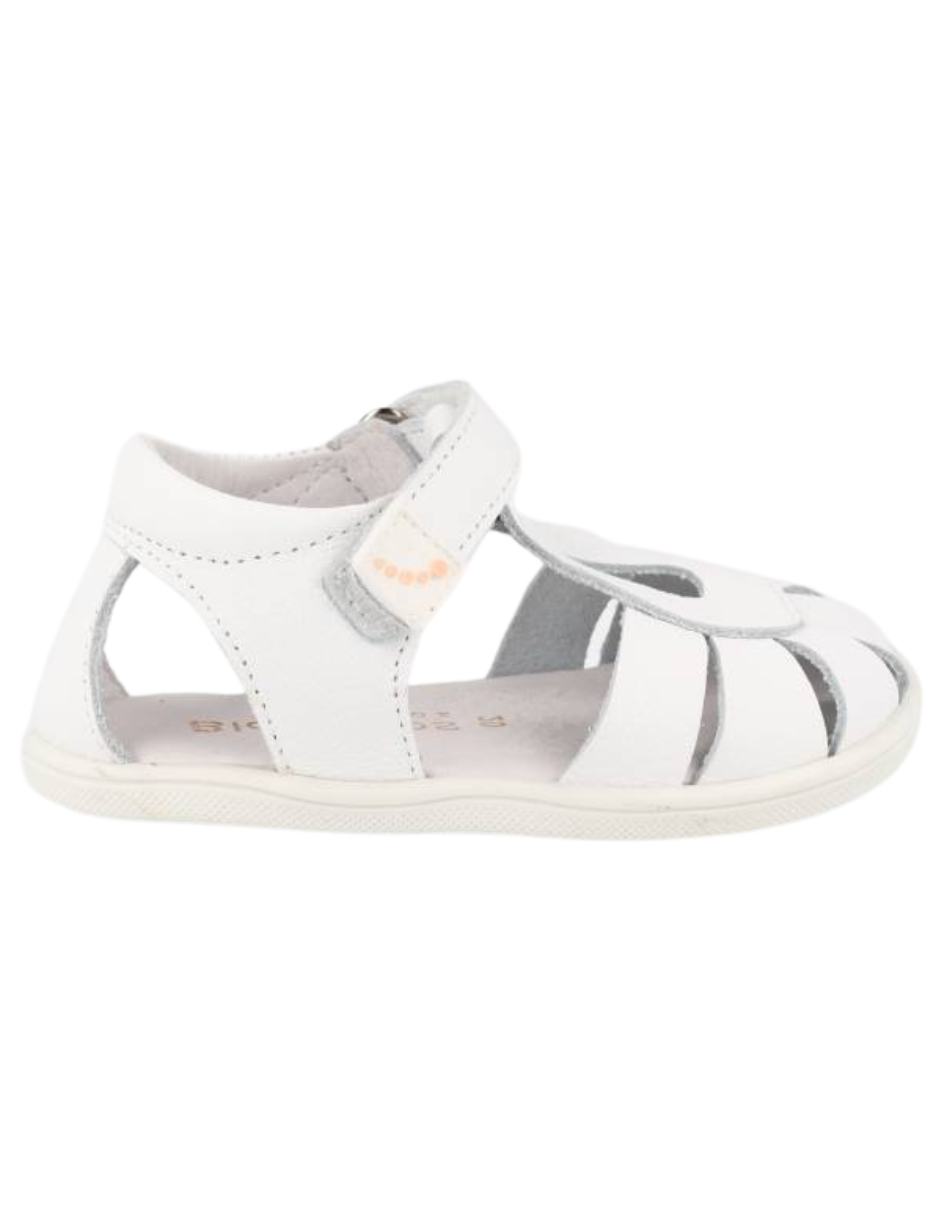 Sandalia Blanditos Barefoot Tiras Blancos para Bebé (Unisex)