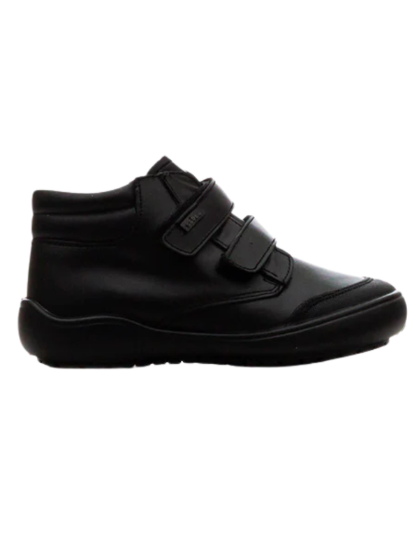 Bota Coqueta Escolar Doble Con Velcro Negros para Niño