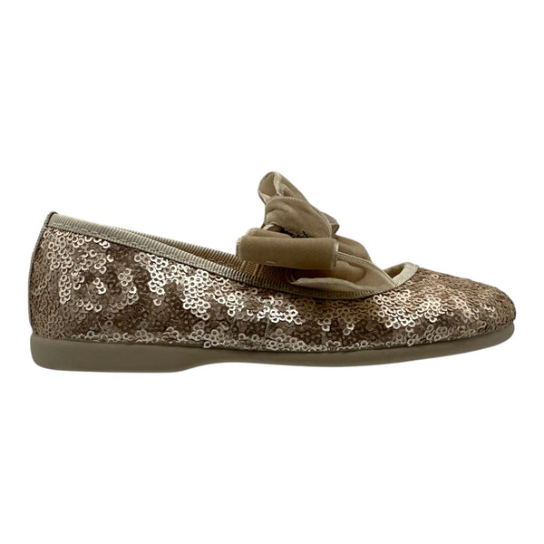 ZAPATO NIÑA VESTIR / MOÑO / TERCIOPELO