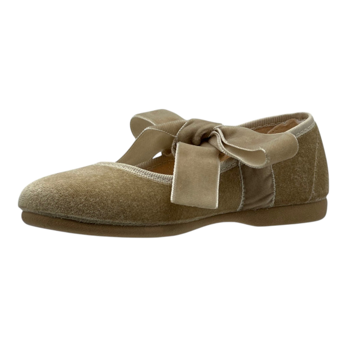 ZAPATO NIÑA VALENCIANA CINTAS/TERCIOPELO