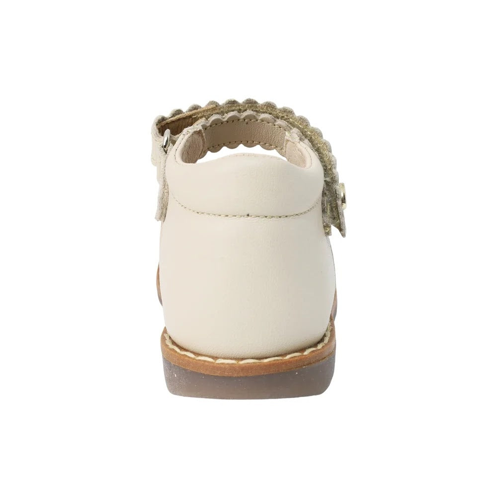 ZAPATO BEIGE PARA BOTA TOBILLO NIÑA VELCRO CORAZONES