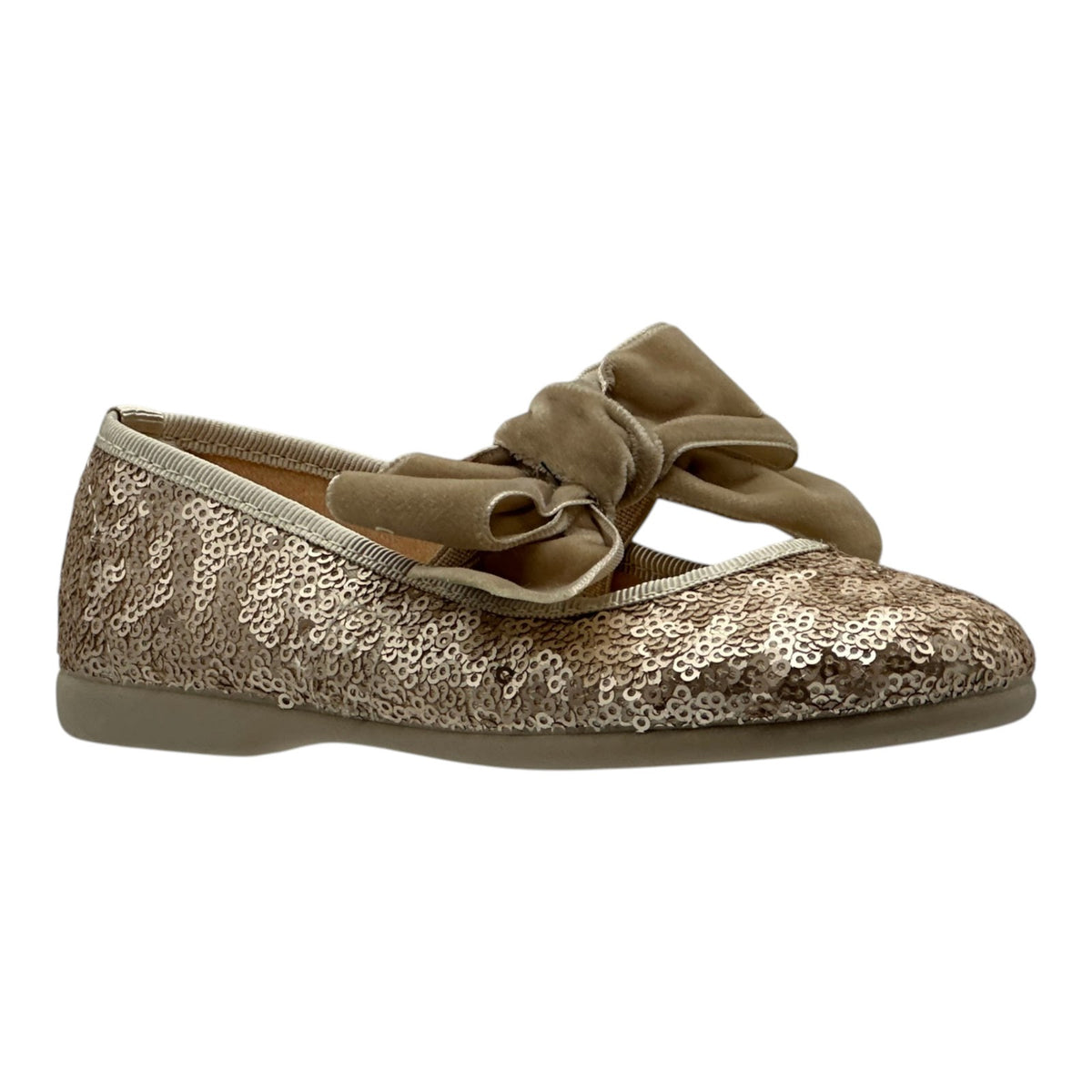 ZAPATO NIÑA VESTIR / MOÑO / TERCIOPELO