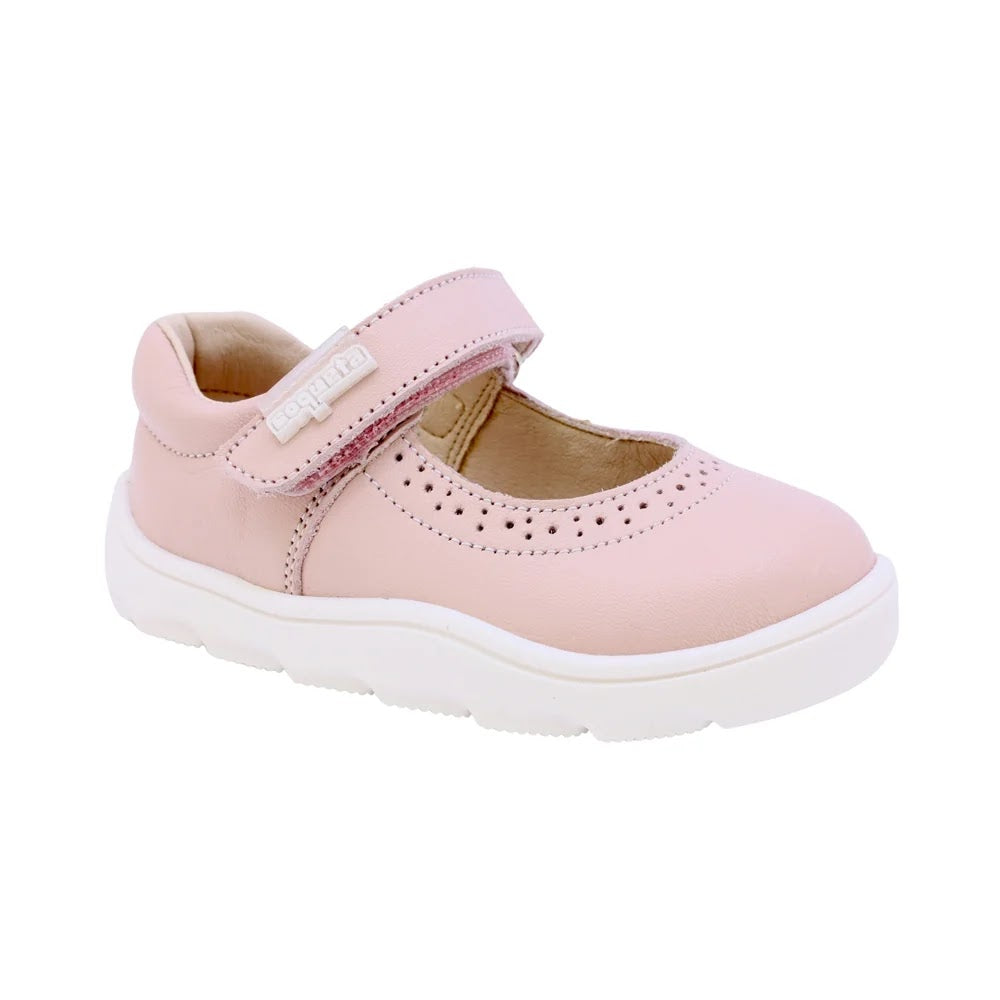 ZAPATO ROSA PARA NIÑA VELCRO PUNTEADO