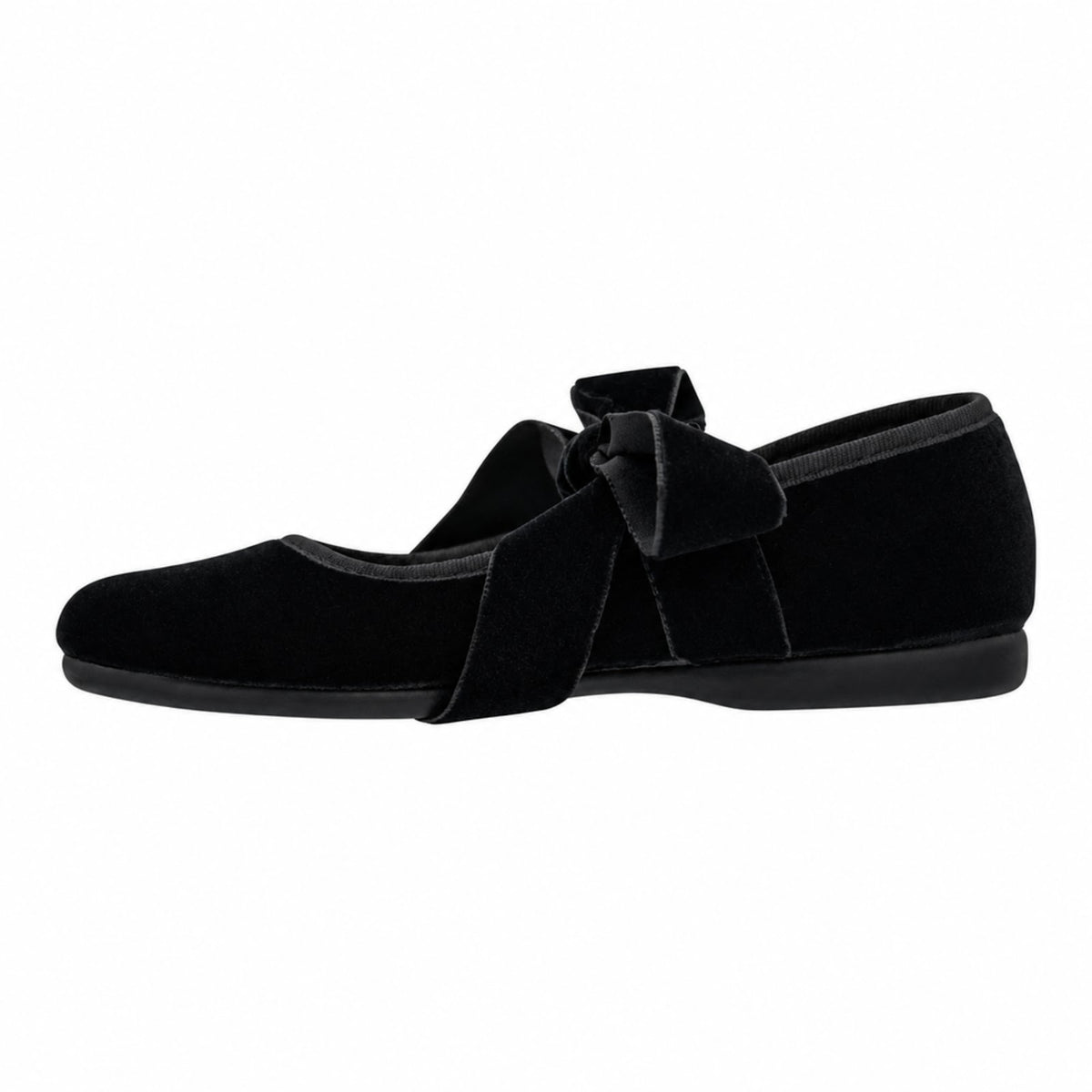 ZAPATO NIÑA VALENCIANA CINTAS/TERCIOPELO