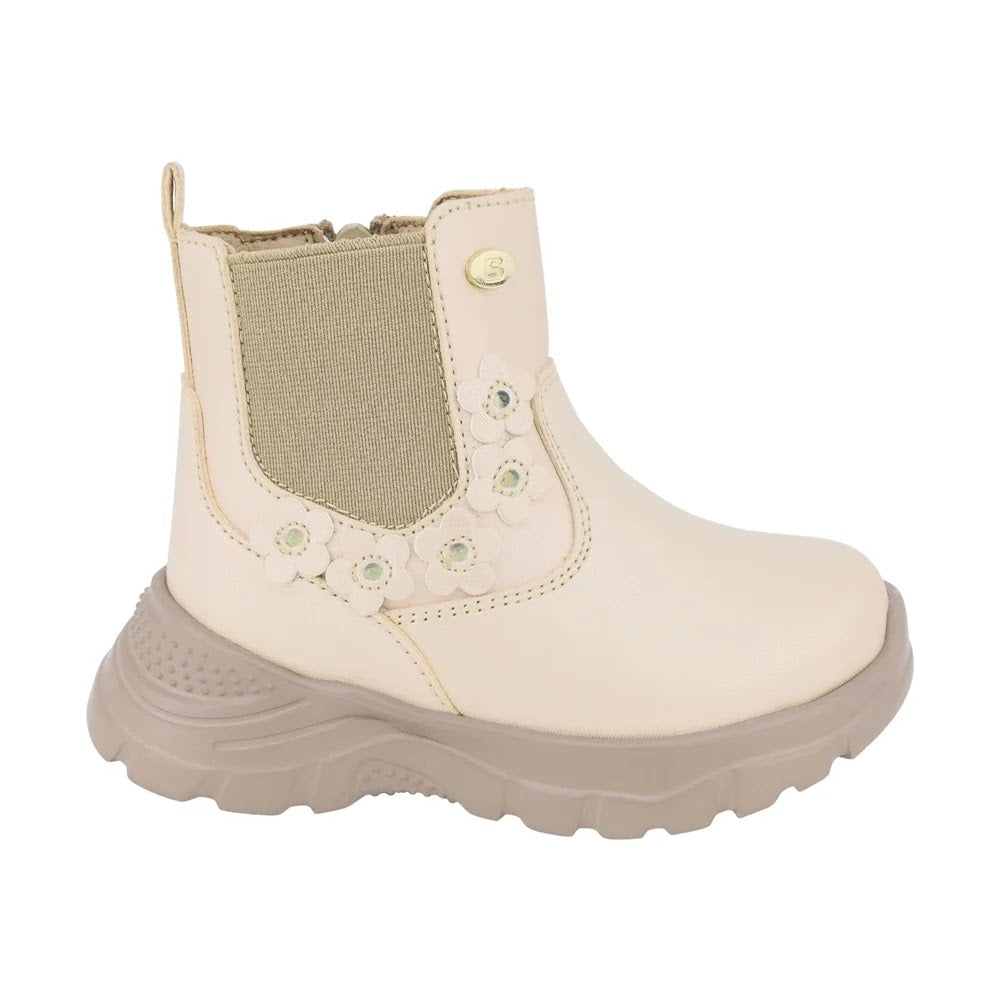 BOTIN ORO PARA NIÑA FLORES