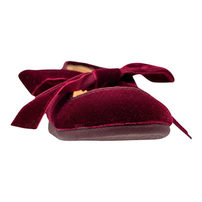 ZAPATO NIÑA VALENCIANA CINTAS/TERCIOPELO