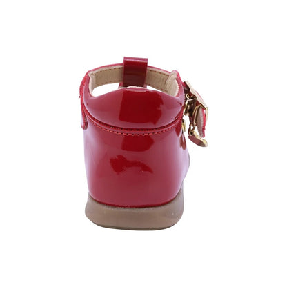 ZAPATO ROJO PARA BOTA TOBILLO BEBE CHAROL HEBILLA