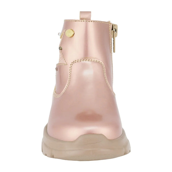 BOTIN ORO PARA ROSADO NIÑA CHAROL ESTRELLA
