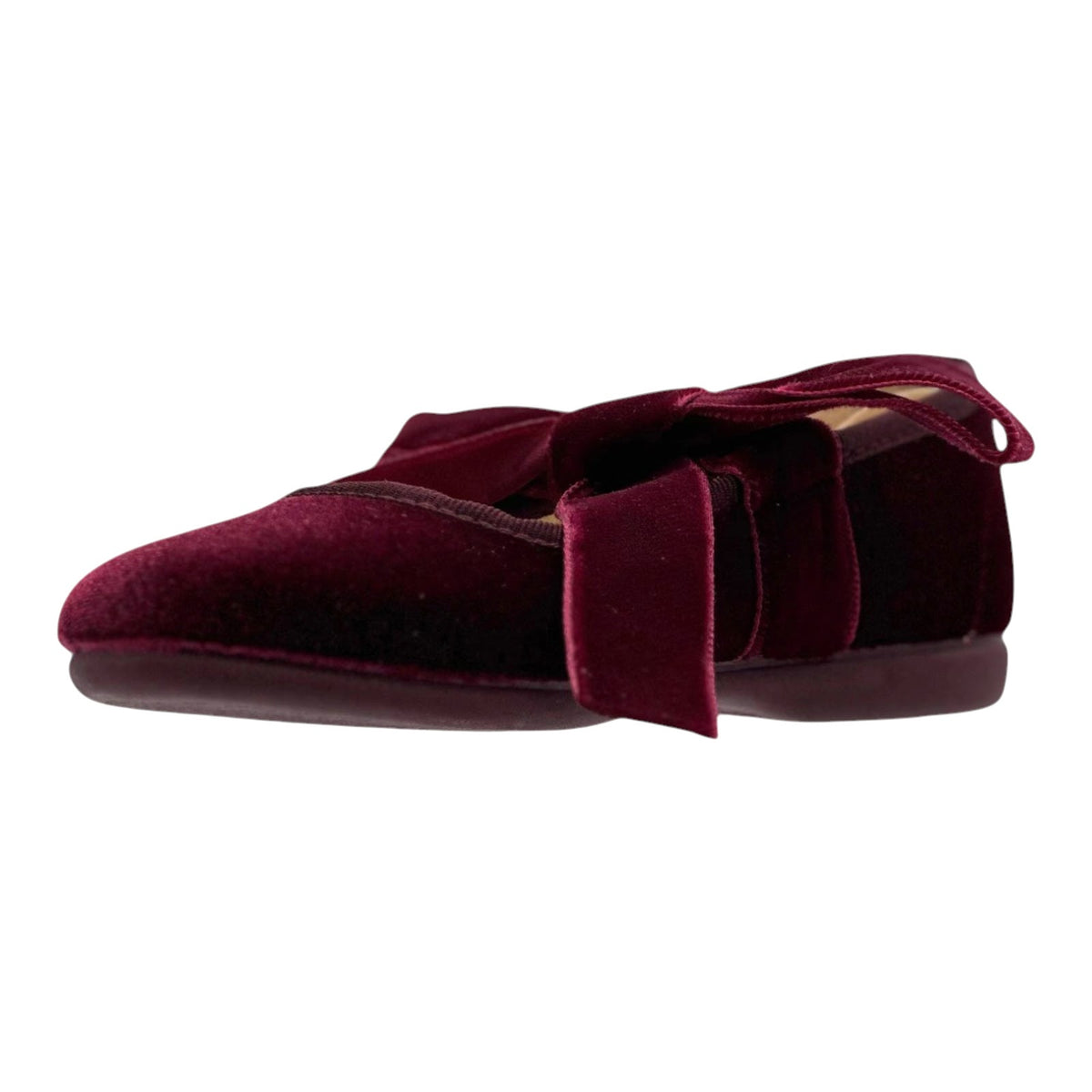 ZAPATO NIÑA VALENCIANA CINTAS/TERCIOPELO