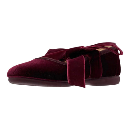 ZAPATO NIÑA VALENCIANA CINTAS/TERCIOPELO