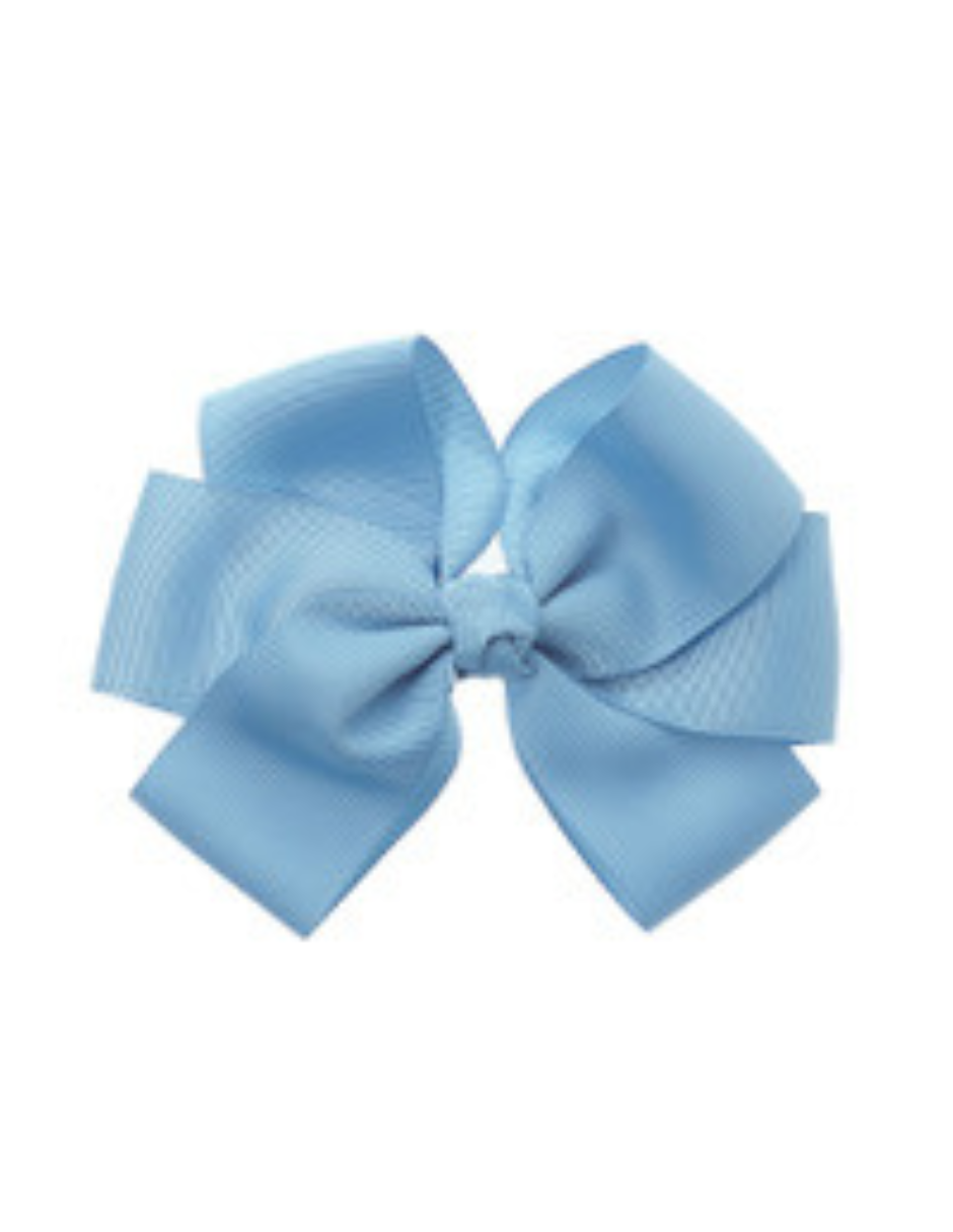 Moño Siena Grande Grosgrain  Azules