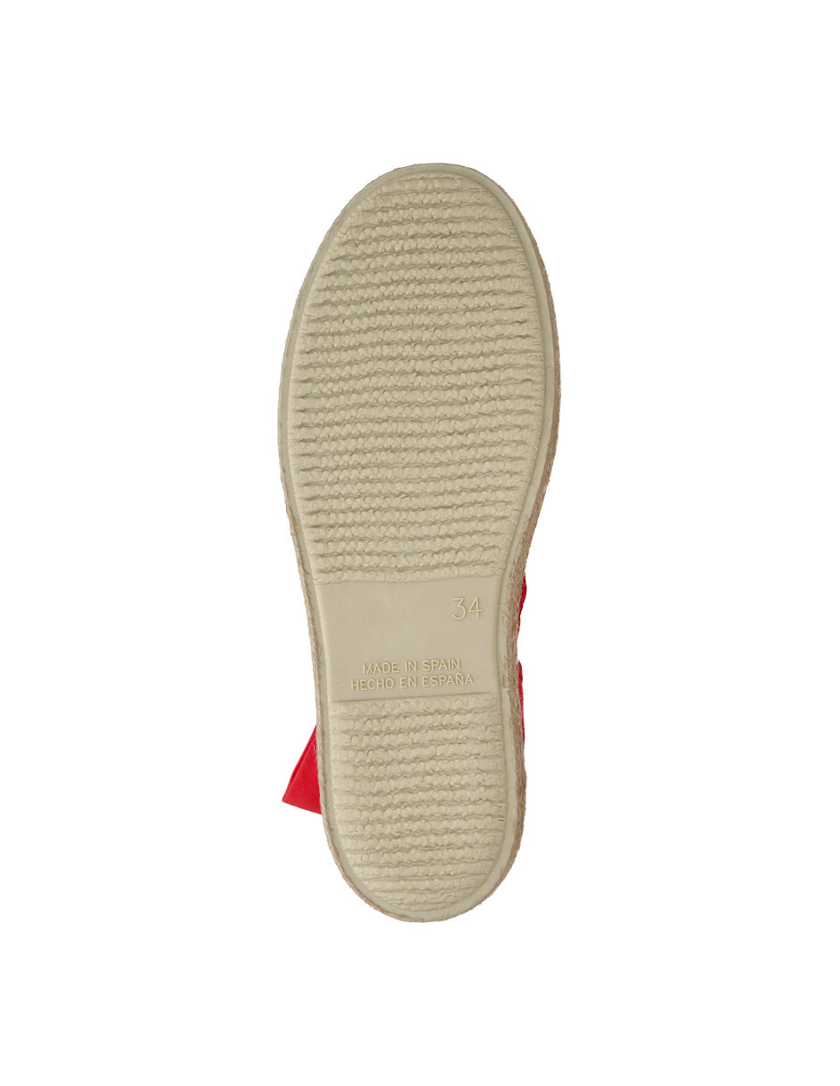 Zapato Tokolate Valenciana Cintas/lino Coral para Niña