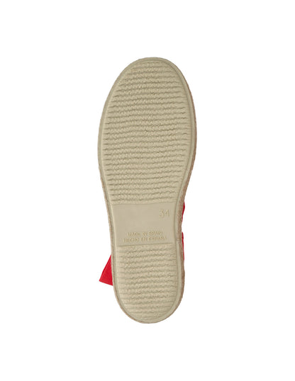 Zapato Tokolate Valenciana Cintas/lino Coral para Niña