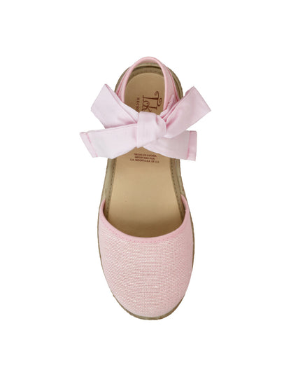 Zapato Tokolate Valenciana Cintas/lino Rosas para Niña