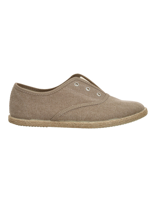 Zapato Tokolate Ingles Resorte/cotton Tostado para Niño