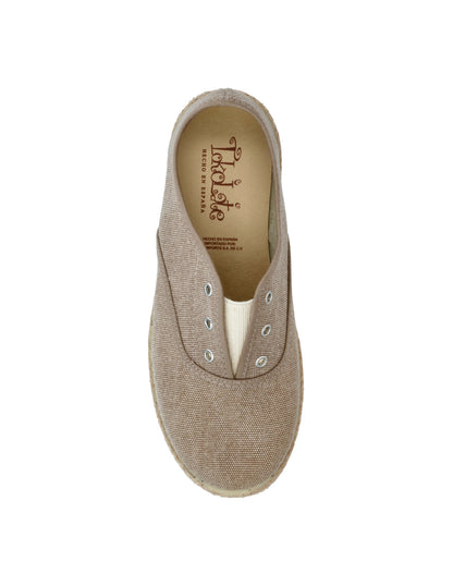 Zapato Tokolate Ingles Resorte/cotton Tostado para Niño