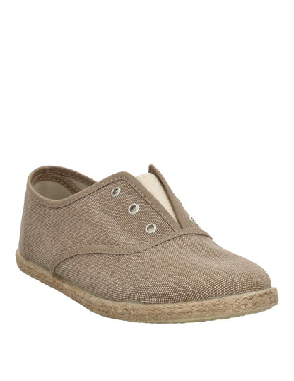Zapato Tokolate Ingles Resorte/cotton Tostado para Niño