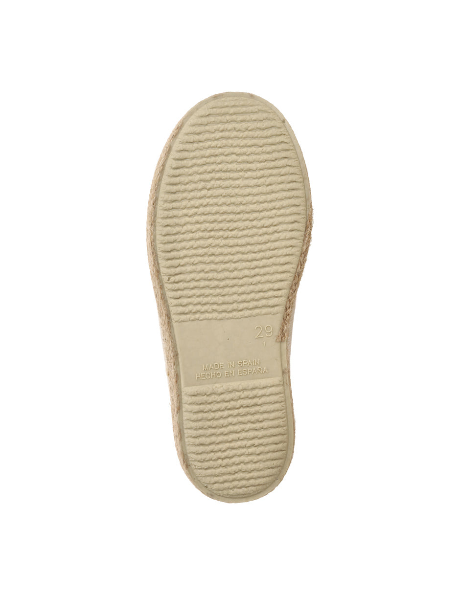 Zapato Tokolate Mocasin Antifaz /cotton Crudo para Niño