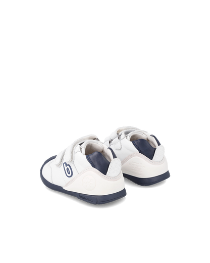 Tenis Biomecanics Blanco y Azul para Bebé