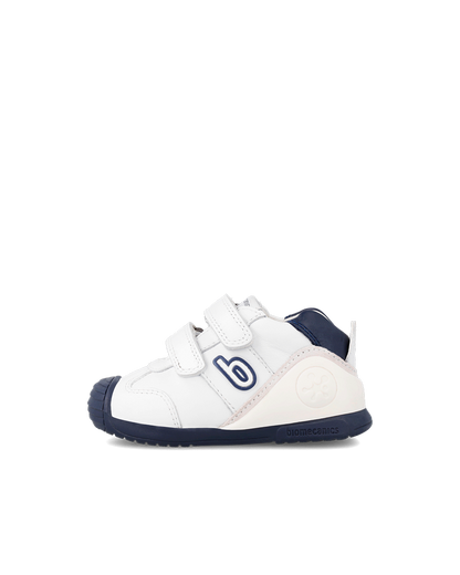 Tenis Biomecanics Blanco y Azul para Bebé