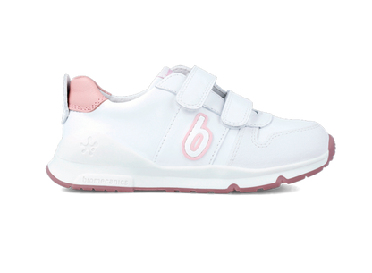 Tenis Biomecanics Blancos y Rosa para Bebé