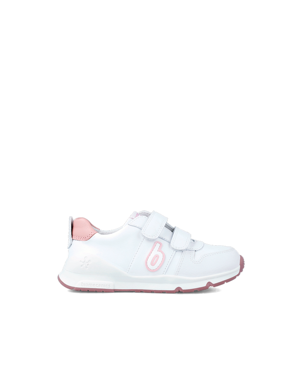 Tenis Biomecanics Blancos y Rosa para Bebé