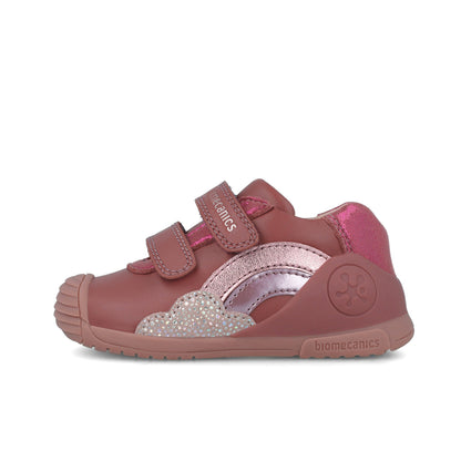 Zapatos Biomecanics Rosa con Velcro para Bebé