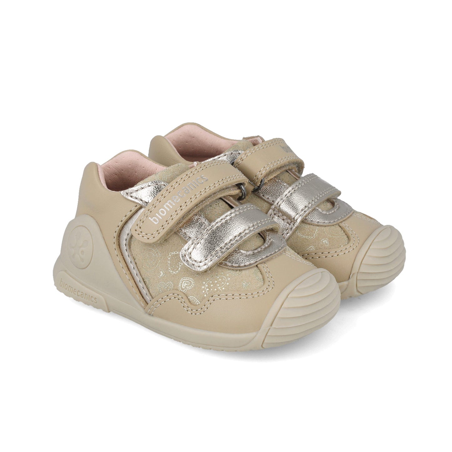 Biomecanics Zapato de Niña Beige Velcro