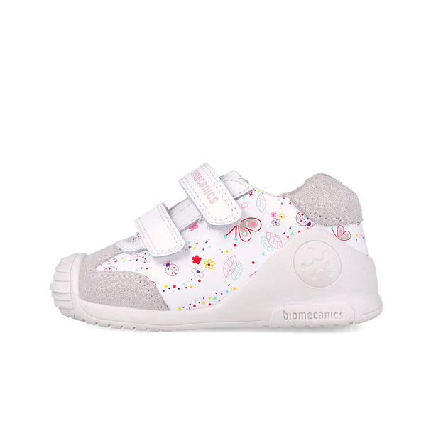 Zapato Niña Piel Estampado con Doble Velcro - BIOMECANICS