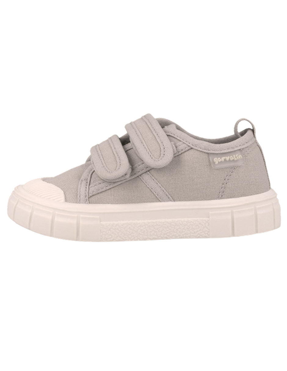 Zapato Garvalin Lona Dos Velcros Crudo para Niño