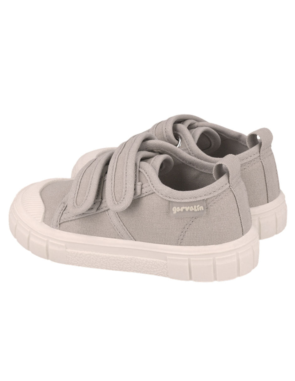 Zapato Garvalin Lona Dos Velcros Crudo para Niño