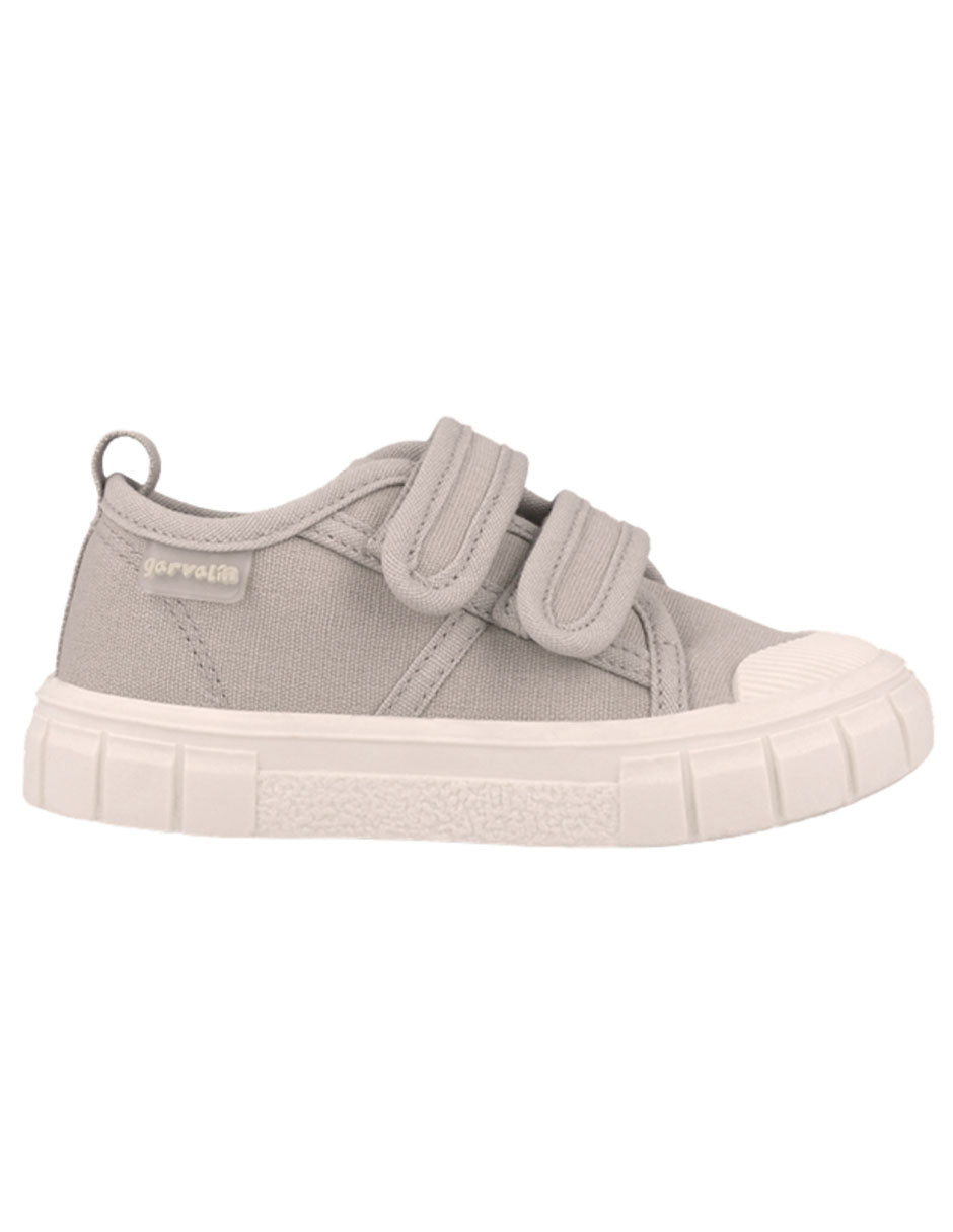 Zapato Garvalin Lona Dos Velcros Crudo para Niño