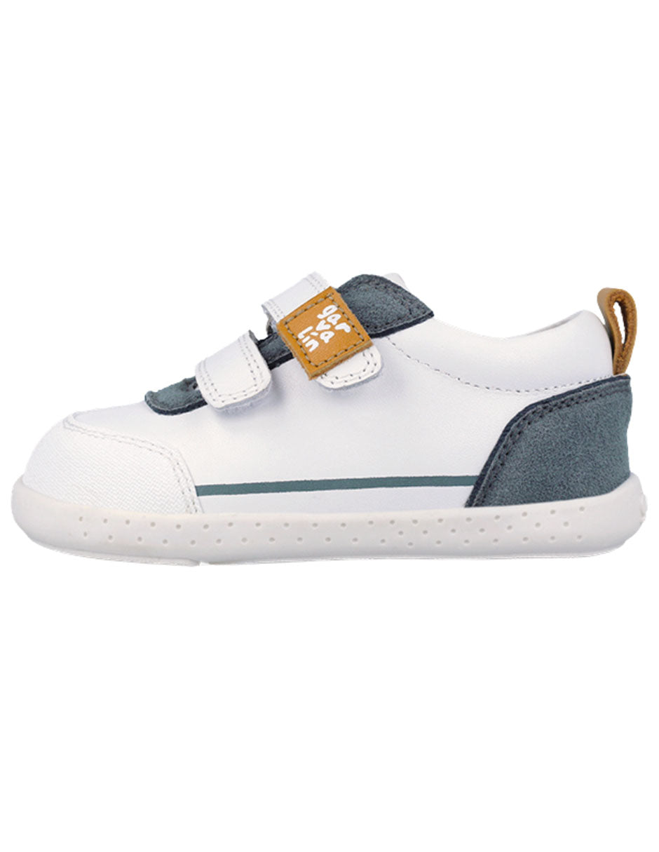 Zapato Barefoot Garvalin Dos Velcros Rosas para Niña